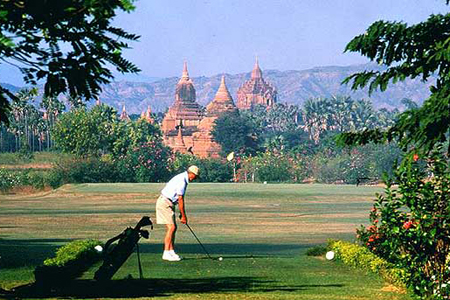 Golfing in Myanmar